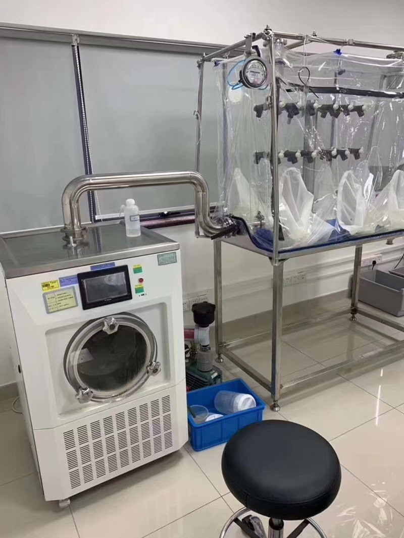 北京某高校訂購T型架型冷凍干燥機助力無菌隔離器凍干實驗項目
